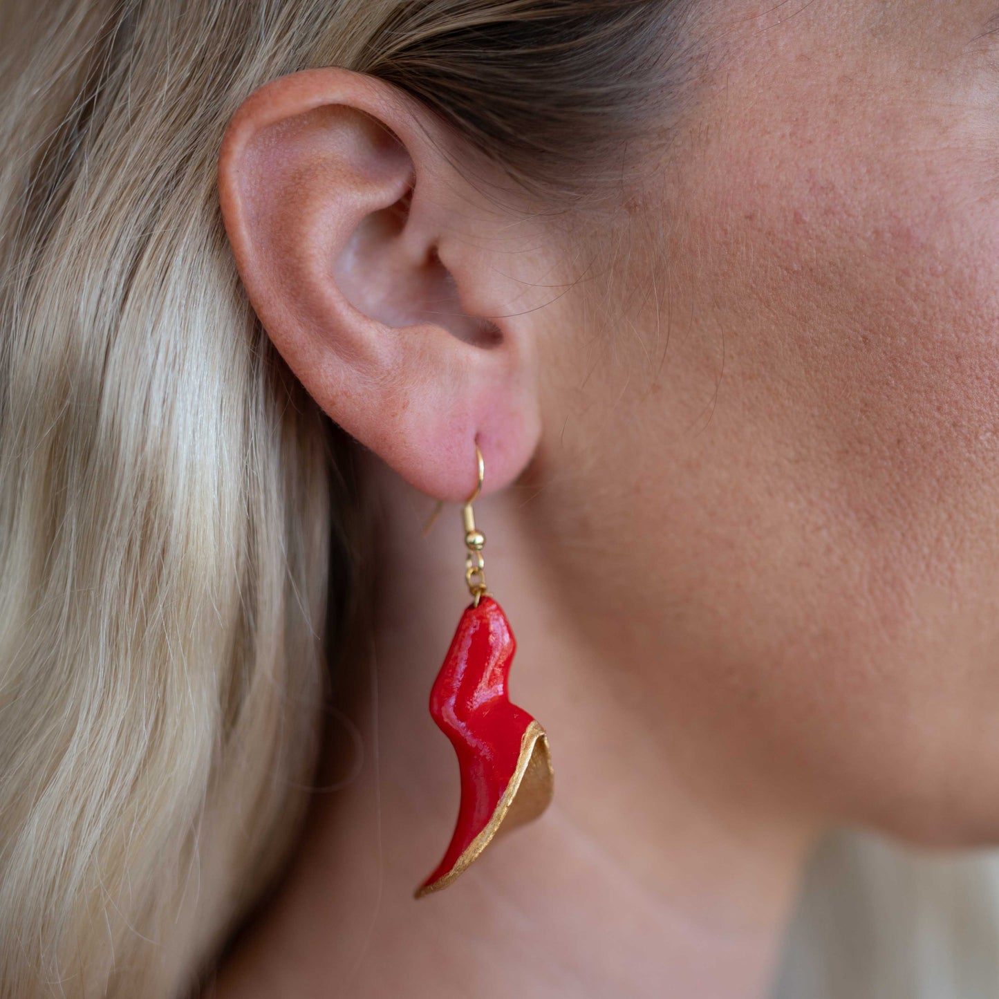 Janicka Earrings Painted (R&G)