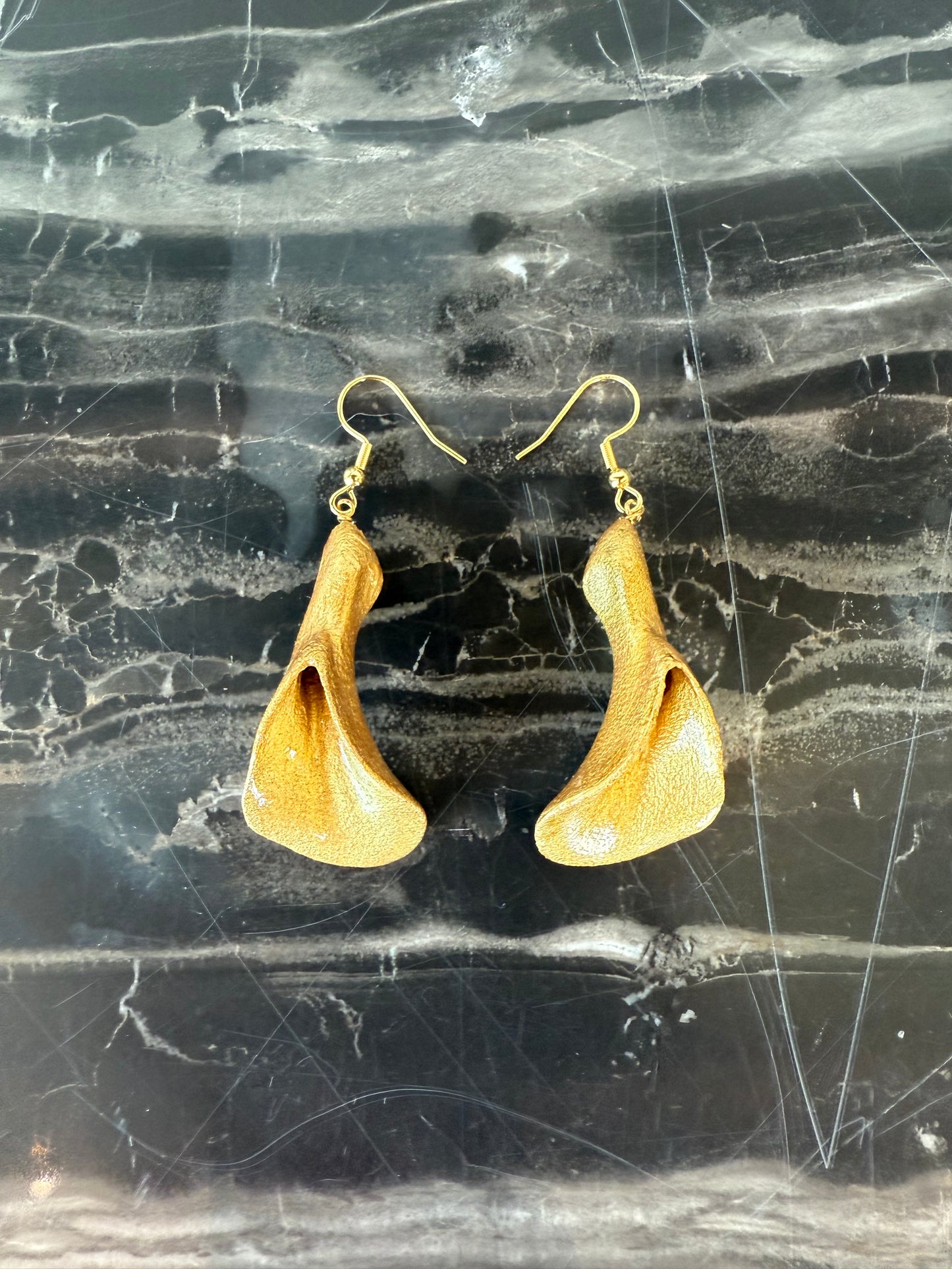 Janicka Earrings Painted (Gold)