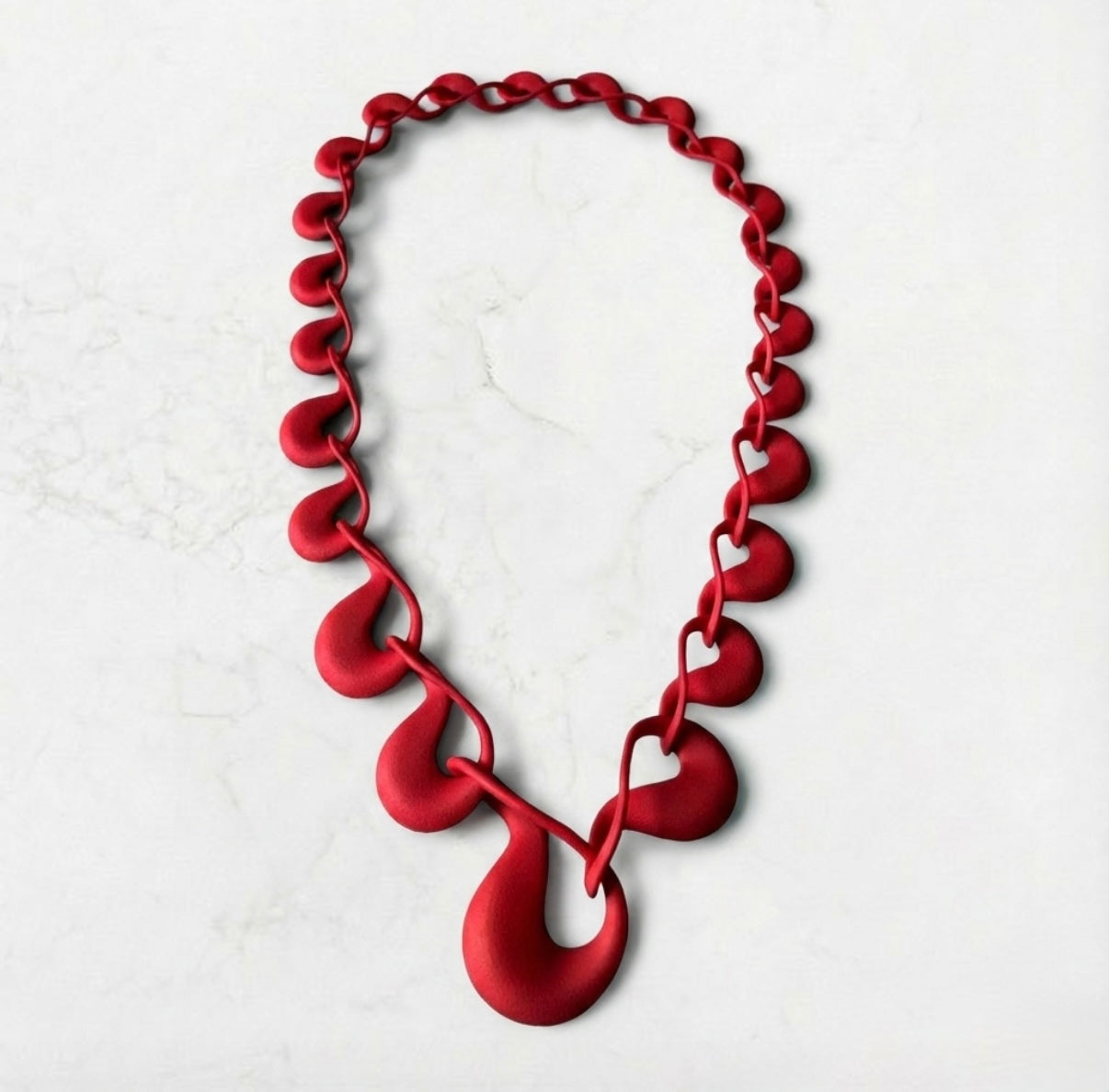 Sense Necklace Vermilion Red