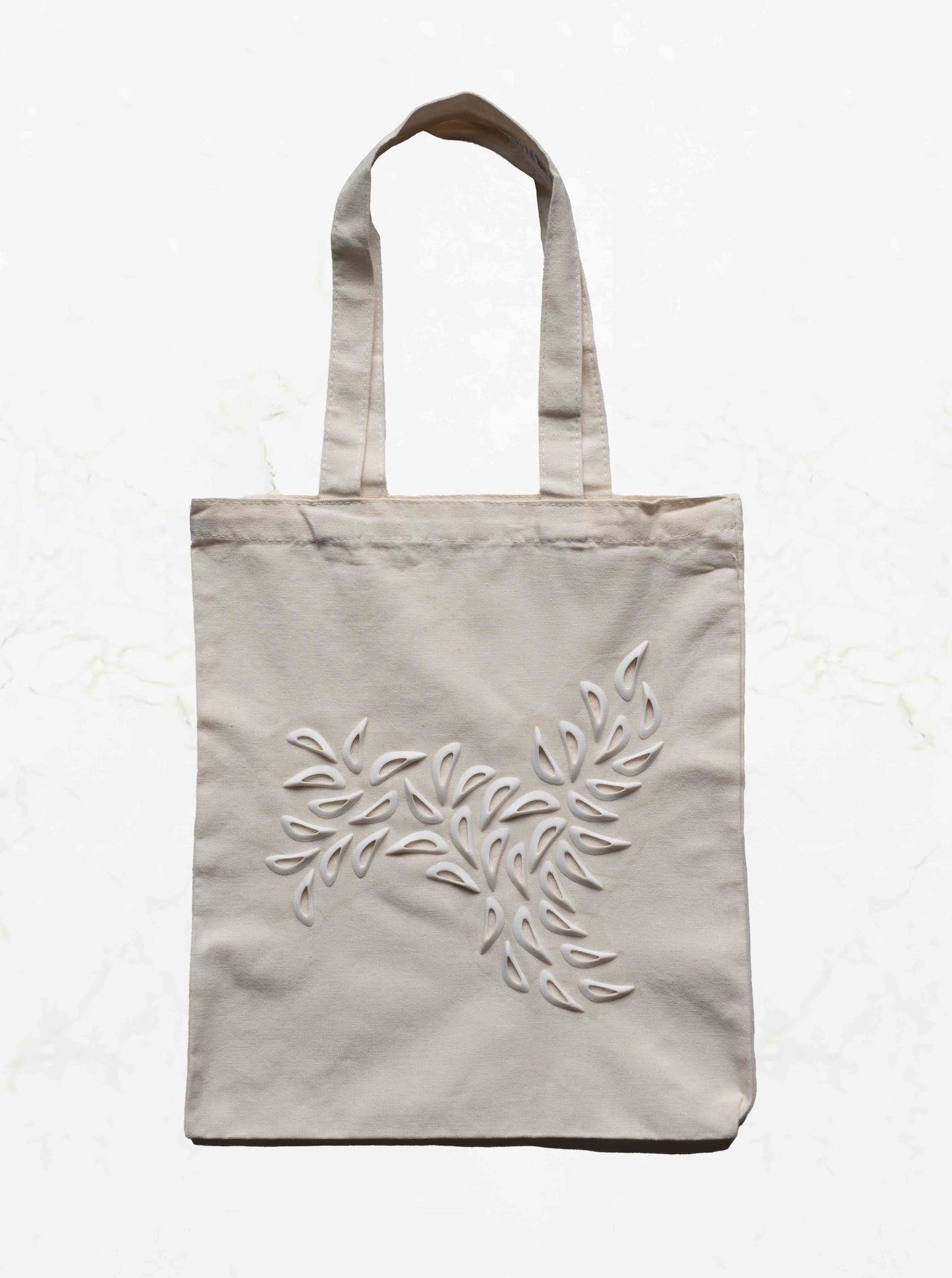 Dispersia 3D Relief Tote - White