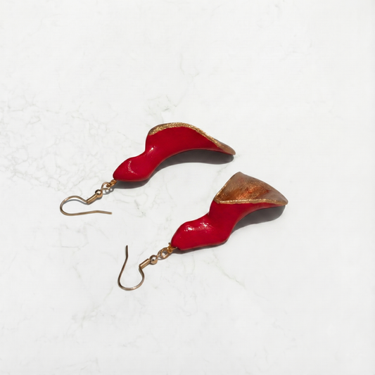 Janicka Earrings Painted (R&G)