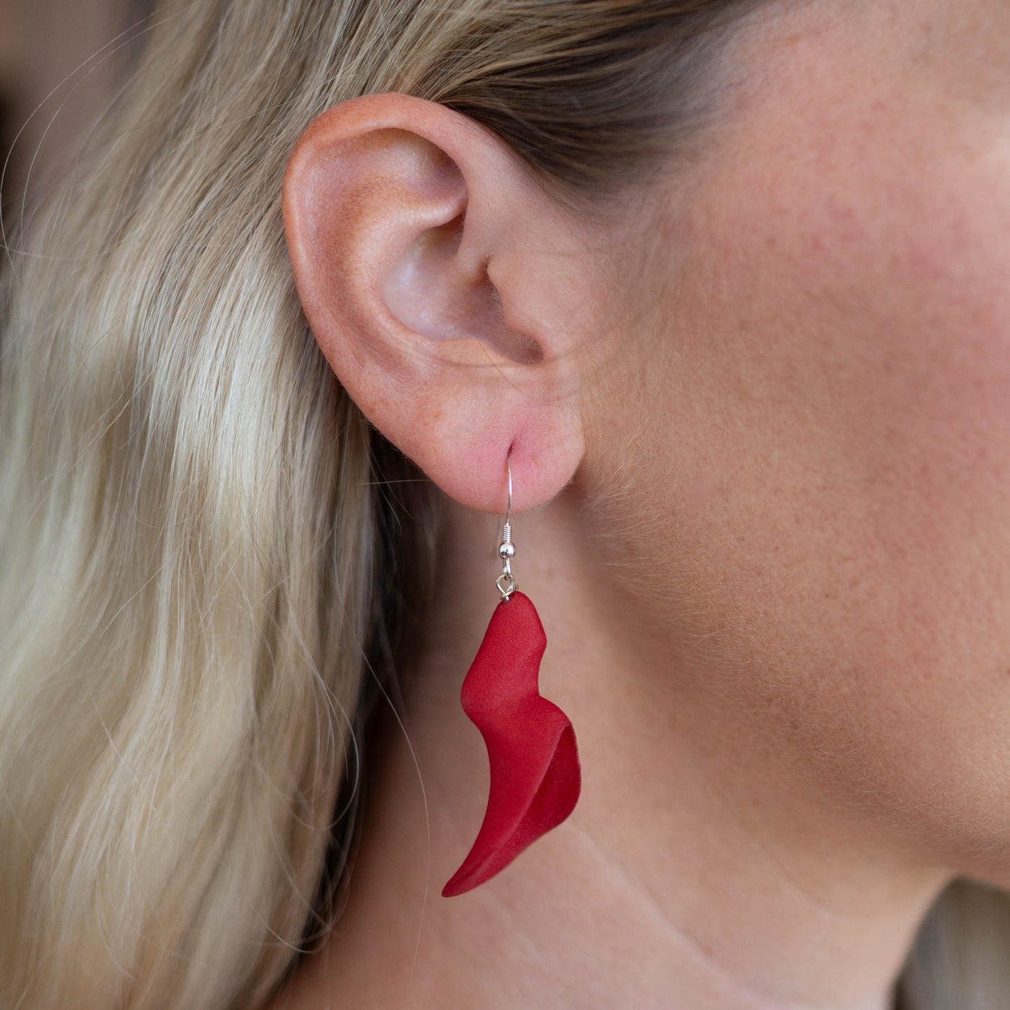 Janicka Earrings Vermilion Red